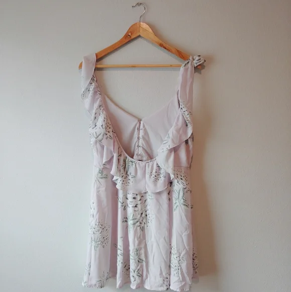 Show Me Your MuMu Lavender Floral Dress - Picture 3 of 6